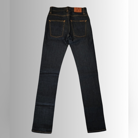 Nudie Jean Grim Tim Dry Navy Jean - Picture 3 of 12